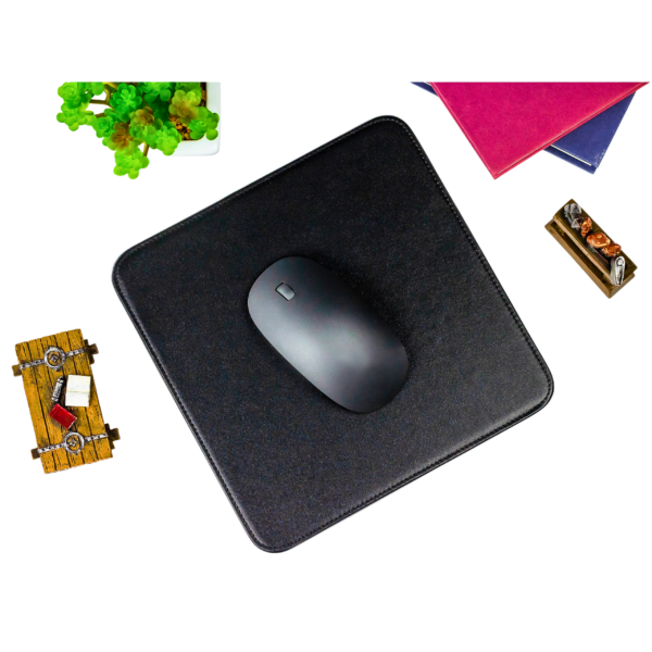 Moat Leather Mouse Pad Black No Logo - Accessories Promo Shot