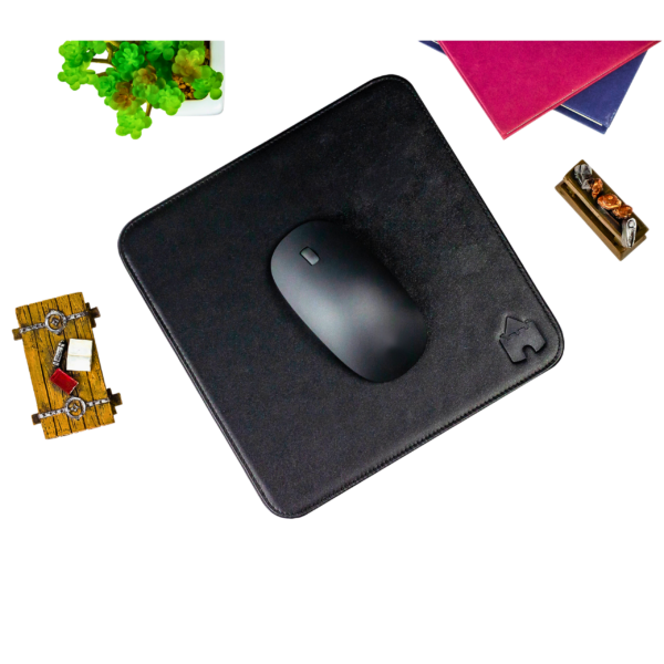 Moat Leather Mouse Pad Logo Black - Accessories Promo Shot